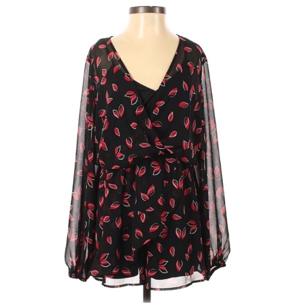 Romper Express Red & Black SZ XS